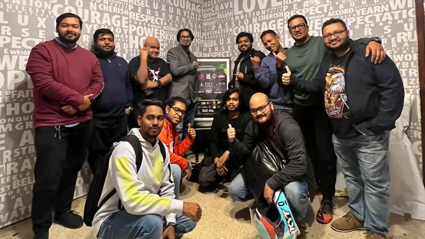 Studio Z core team together on location