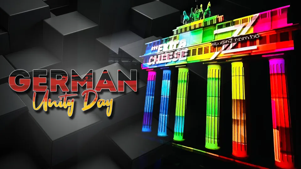 German Unity Day projection mapping in Dhaka
