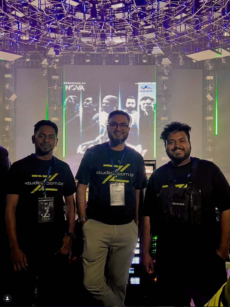 Studio Z BD team at Kandara Live Concert at Club Nova, Kathmandu